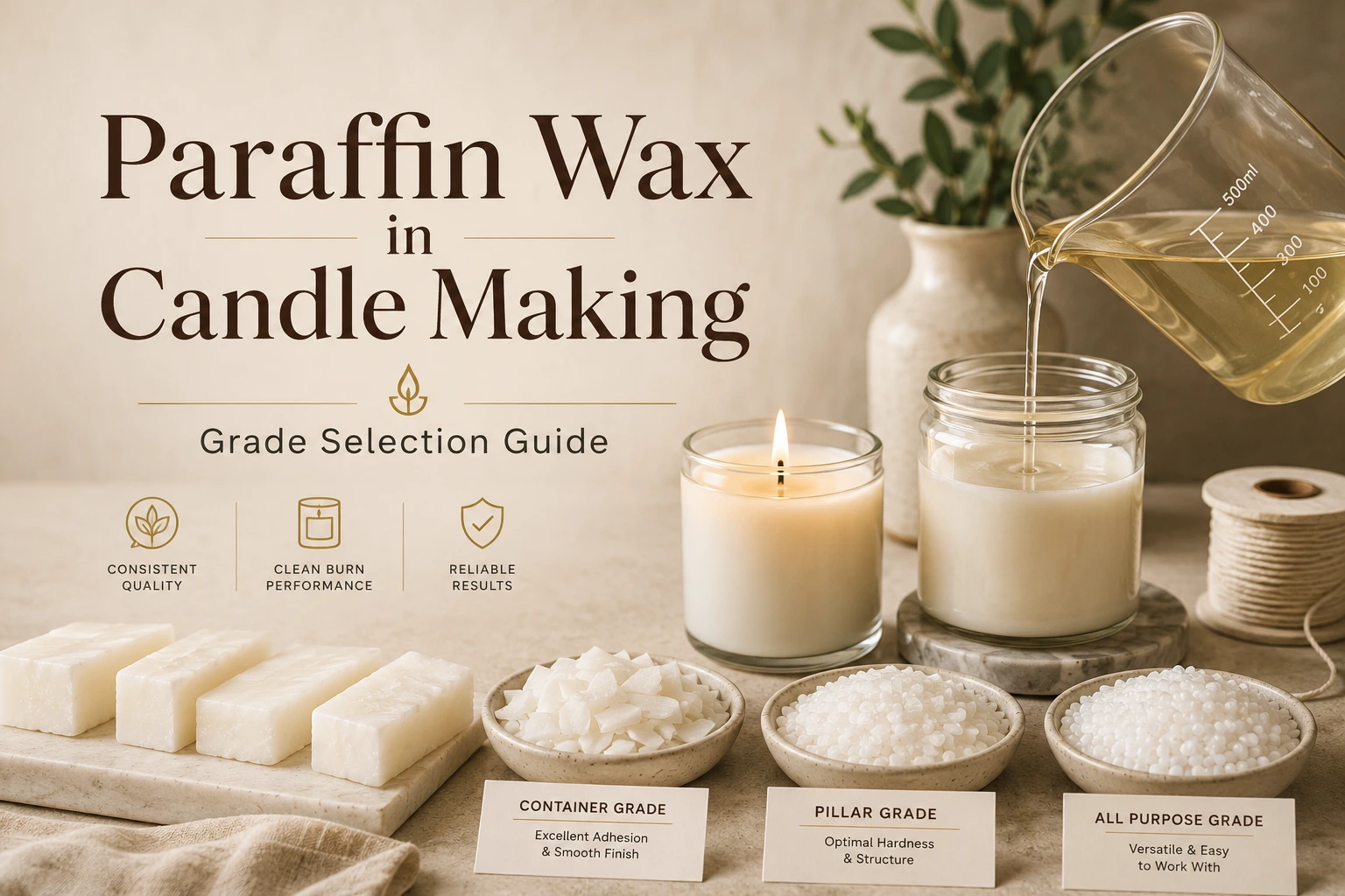 Paraffin Wax in Candle Making: Grade Selection Guide