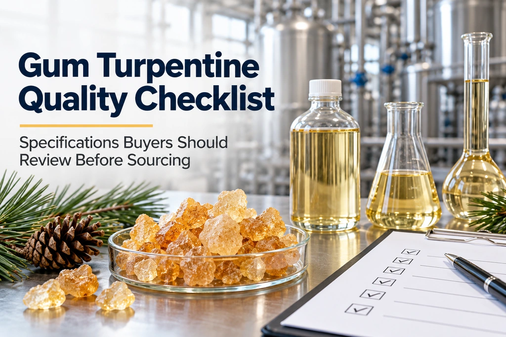 Gum Turpentine Quality Checklist
